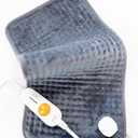 Boileau Electric Heating Pad for Back Pain Relief, 12"x24" XL Large and 3 Heating Levels Heat Pad for Cramps, Auto Shut Off and Machine Washable, Gifts for Men and Women, Grey