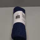 Enkosi Loofah Shower Mat Non-Slip - Anti-Slip Bath Mat for Inside Showers, Tub, Bathtub, Bathroom - Quick Dry PVC with Drain Holes - Cushioned Safety Grip - Secure for Kids and Elderly (Navy 24x24)