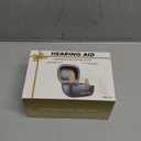 Hearing Aids for Seniors Rechargeable with Noise Cancelling, Hearing Amplifier with 5 Levels of Volume Adjustmen, Simple to Operate and Hear Clear Sound (Beige)