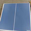GoSports 6 x 3 ft Mid-Size Table Tennis Table Set with Adjustable Height - Green or Blue