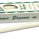 Patrician (10in Tall x 1/2'' Diameter) White Hand Dipped Skinny Taper Candles, Set of 12