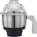 Preethi MGA-504 Stainless Steel Genie Jar for Eco Twin, Plus/Chef Pro and Blue Leaf, 0.5-Liter, Silver