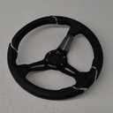 14" Carbon Fiber Golf Cart Steering Wheel for Yamaha EZGO RXV & TXT,Club Car DS and Precedent Steering Wheel Fit Most Golf Carts (HR001-26C)