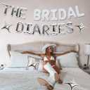 The Bridal Diaries Silver Balloons Banner Princess Diaries Bachelorette Party Decorations Bride To Be Balloons Bridal Shower Decor Wedding Engagement Party Photo Props