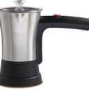 Brentwood Appliances TS-117S Electric Turkish Coffee Maker, 4-Cup, Stainless Steel/Black