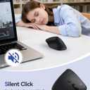 TECKNET Ergonomic Mouse, Wireless Vertical Mouse, 4800 DPI, Rechargeable Bluetooth Mice for Carpal Tunnel Right Hand, 3-Device Connectivity for Laptop, PC, MacBook, Black