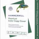 Hammermill Cardstock, Premium Color Copy, 80 lb, 8.5 x 11 - 1 Pack (250 Sheets) - 100 Bright, Made in the USA Card Stock, 120023R, White