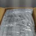 Hobestluk 3ft Bean Bag Chairs for Adults Large Beanbag Chair with Stripe Plush Cover Big Bean Bag Chair for Living Room Bedroom Dorm Office - Grey (36 x 36 x 22)