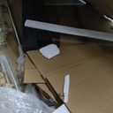 VITRA-200 56.5-59" W x 78" H Twinglide Frameless Shower Door w/ 3/8" Clear Tempered Glass (Brushed Nickel) (BRUSHED STAINLESS - TOWEL BAR & KNOB)