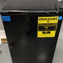 Sweetcrispy 3.2 Cu.Ft Mini Fridge with Freezer Small Refrigerator Single Door Adjustable Thermostat Energy-efficient Low Noise, Compact Fridge for Bedroom, Office, Dorm (Black)