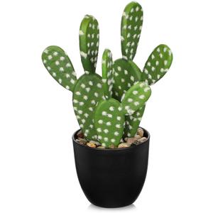 Artificial Cactus Plants 9.8 inch Small Faux Cactus Plants Indoor Fake Desert Cacti Succulents Plants Artificial Plant Indoor with Pot Cacti Decorations for Home Decor Office Desk Tabletop Shelf