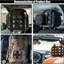 Car Headrest Organizer Rigid MOLLE Panel, Tactical Gear Seat Back Organizer, EDC Pouch Tool Gadget Holder, Backpack Insert Panel for Truck Equipment Mount Plate Modular Storage Shelf (Headrest Panel)
