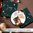 Welder Ornament 2025, Unique Christmas Ornaments, Double Side Ceramic Ornament for Christmas Tree Decorations, Decorative Hanging Ornaments, Gifts for Welders, for Men
