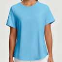 baleaf Women's Open Back Yoga Top Sleeveless Shirt UPF50+ (Blue, S)