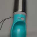 Portable Dog Water Bottle, 14 OZ, Stainless Steel Leak Proof Puppy Water Dispenser with Drinking Feeder for Pets Travel, Walking, Hiking and Outdoor Activities