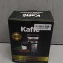 Kaffe Electric Burr Coffee Grinder (5.5oz) w/Adjustable Precise Coarseness Settings - Flat Burr - [Improved Motor] - Precision Coffee Bean Grinder for Home Use - Stainless Steel