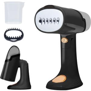 Garment Travel Steamer for Clothes Portable: Black Clothing Steamer Handheld 1500W Hand Held Mini Steamer Fabric Shirt Plancha a Vapor para Ropa Home Dorm Room Travel Essentials