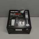 Mueller Multistick 800W 4-in-1 Immersion Blender Handheld, 12 Speed Hand Mixer - Turbo Boost, Heaviest Duty Copper Motor, Titanium Blades Hand Blender, Milk Frother Wand, Whisk, Beaker, Chopper, Grey (Grey)