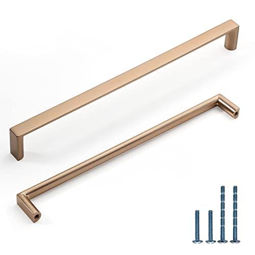 KNOKLOCK 9 Pack 7.5 Inch(192mm) Kitchen Cabinet Handles Champagne Bronze Cabinet Pulls Kitchen Cabinet Hardware Drawer Pulls for Cupboard Wardrobe