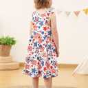 Vieille Little Girls Sleeveless Dress Cute Summer Sundress with Pocket 2-7 Years