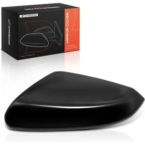 A-Premium Passenger Side Rearview Mirror Cover Cap - Compatible with Honda Civic 2016 2017 2018 2019 2020 - Smooth Black