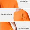 TACVASEN Men's Rashguard Shirts Short Sleeve UPF 50+ Sun Protection SPF T-Shirt Quick Dry Fishing Swim Athletic Tops (Orange, S)