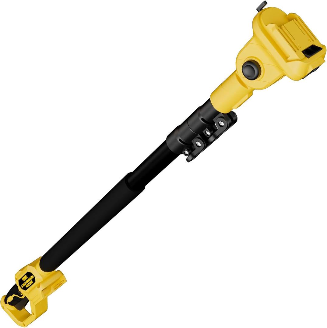 90~180 Rotatable Pole. Cordless 4.2~9FT Telescopic Pole, Extension Pole Compatible for TROOZY Mini Chainsaws