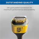 Muxlab Certified HDMI 2.0 Cable 6ft / 1.8m | 24K Gold Plated | Premium High Speed 18Gbps | 4K@60Hz 4:4:4 | 3D, Ethernet, ARC Support | for Monitors, Xbox, PS5, PS3/4, Roku, Fire TV, Samsung, LG
