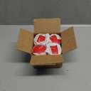 Red Pillar Candles - Set of 4 Unscented Candles - 3 inch Tall, 2 inch Thick - 18 Hour Clean Burn Time