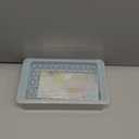 WIBIMEN Mini Ice Cube Trays, 0.55 Tiny Pebble Ice for Iced Coffee & Cocktails, Fast Chill, Easy Twist Release, Stackable with Lid & Storage Bin (2 Pack, Blue)