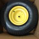 (2 Pack) 15x6.00-6 Tubeless Tire and Wheel, 3" Offset Hub, 3/4" Bearing, 4 Ply, 15x6-6 Replacement Riding Lawn Mower Front Tires, Compatible with 100 and 300 Series John Deere Riding Mowers