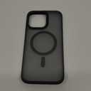 TORRAS Magnetic for iPhone 15 Pro Max Case Compatible with MagSafe, MIL-STD-810G Military Grade, Slim Translucent Phone Case iPhone 15 Pro Max Shockproof Anti-Scratch 6.7", Matte Black