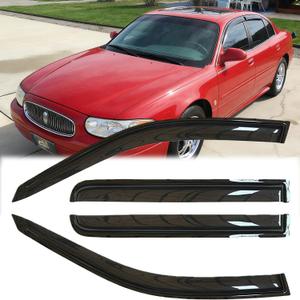 Rainproof Side Window Wind Deflectors for 2000-2005 Buick Lesabre, Tape-on Sun Rain Guard Sets,Nice Looking Window Visors for Cars,Vent Deflector for 00-05 Buick Lesabre 94259