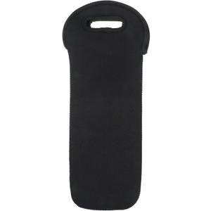 Neoprene Wine Bottle Carry Tote, Black Wine bottle Carrying Tote, Neoprene Hand Bag for Travel with Secure Carry Handle Picnic Cooler Reusable Wines Carrier Bag for Wines, Beer Water Bottles Travel
