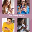 Ktele Compatible with iPhone 13 Pro Case 6.1 inch Premium Liquid Silicone with [Soft Anti-Scratch Microfiber Lining] Gel Rubber Full-Body Bumper Protection Case for iPhone 13 Pro-Lavander Purple