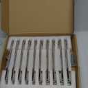 Khtumeware 10 Pack Polished Nickel Cabinet Pulls 6-1/4 Inch(160mm) Hole Centers Cabinet Handles Kitchen Hardware Straight Bar for Cabinets and Drawer Pulls