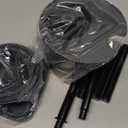 2 in 1 Toilet Plunger and Brush SetExtended Handle PlungerToilet Bowl Brush Plunger Set, Bathroom Cleaning Tools Toilet Brush Plunger ComboCleaning BrushBathroom Cleaning Supplies (Black)