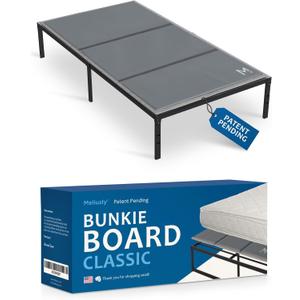 Meliusly Premium 10mm Bunkie Board Twin Size (38x75'') Patent Pending Low Profile Bed Board Design - Breathable, Noise Minimizing, Moisture Resistant Bunkieboards, Low Profile Bed Support