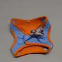 rabbitgoo Dog Harness Small Sized and Leash Set, Step in Soft Light Puppy Vest, Breathable Mesh Pet Harness, Reflective for Safe Easy Walking, Blue & Orange M (M (Chest: 16 - 18.5"))