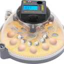 24 Egg Incubator for Hatching Chicks, Poultry Egg Incubator with LCD Screen, Parrot Eggs Brooder with 360 Degree Clear View for Hatching Parrot, Goose, Duck and Bird Eggs