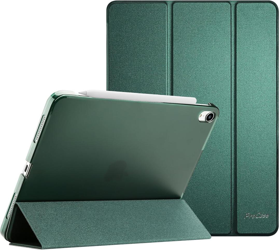 ProCase Smart Case for iPad Air 11-inch M3 M2 2025 2024/10.9 Air 5th 4th Generation 2022 2020, Protective Cover for Air 5 4 -Mgreen