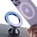 VICSEED Fit for MagSafe Car Mount [Colorful Gradient] Magnetic Phone Holder for Car Dashboard [Lasting & Never Fall] All Metal Sturdy Phone Mount for Car Dash Fit iPhone 16 Pro Max 15 14 13 12 Samsung (Violet-blue Gradient)