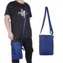 Catheter Bag with Nylon Belt Catheter Assistant Thigh Belt with Quick Release Buckle Waterproof Oxford Cloth Material Blue