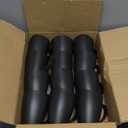 Teivio 12 Pack Wheat Straw Cups with Handle,Plastic 13.5 oz Squircle Mugs, Reusable Unbreakable Drinking Water Tumblers for Adults, Kids, Coffee, Camping,RV, Dishwasher Safe, Black