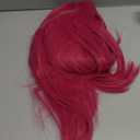 MEEZY Long Straight Hot Pink Wig for Women Adult, Halloween Cosplay Funny Wig with 2 Ponytails Realistic Scalp Hair Cap for Halloween Costume Drag Queen Christmas Dance Anime Theme Party Supplies