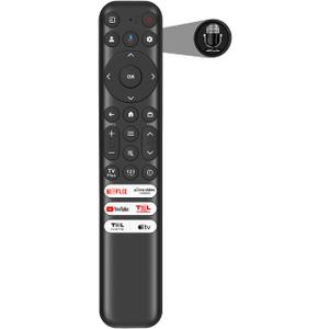 RC813 Voice Remote Replacement for TCL Google TV Remote Control, Compatible with TCL QM8/QM7 Q7/Q6/Q5 S5/S4/S3 Smart TVs