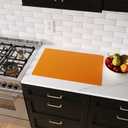 GASAR, Set of 2, Extra Large, Thick, Silicone Mats for Kitchen Counter, Heat Resistant Mats, Countertop Protector, Non-Slip, Easy to Clean, 25 x 17 Inches x 1.4mm, Orange