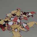 Blulu 40 Pcs Valentine Day Gnome Ornament Wooden Hanging Valentine Decoration Red, Whimsical, Love Theme Includes 40 Ropes for Valentine's Day Birthday Love Tree Wedding