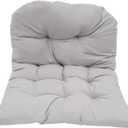 Porch Swing Cushions,Outdoor Swing Cushions, Waterproof Porch Swing Cushions, 5.9" Thickened Patio Swing Cushion with Ties for Gardens, Terraces, Beaches, Camping, Traveling (Light Gray)