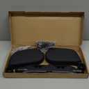 JZCreater Car Headrest Pillow, 180Adjustable Head Neck Support Pillow, U- Shaped, Travel Sleeping Car Headrests, Only for Car Seat Headrest with 2 Metal Poles Not for Fixed or Integrated headrests (Black)